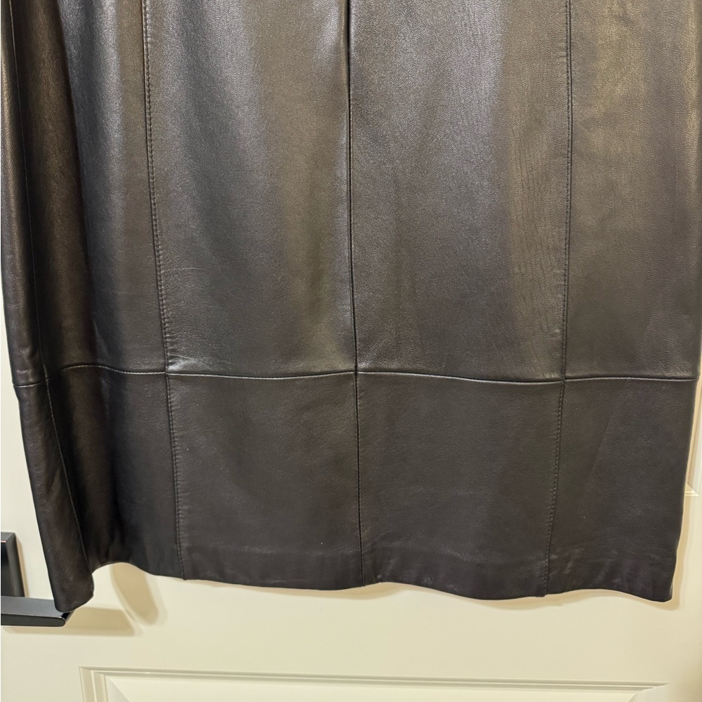 ✨ Brand New Ladies ANTONIO MELANI Black Leather Dress size 10 ✨ - Picture 9 of 16